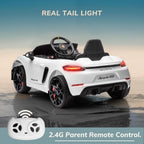 First Ride On Licensed Porsche 718 12V Electric Car for Kids with Parent Remote