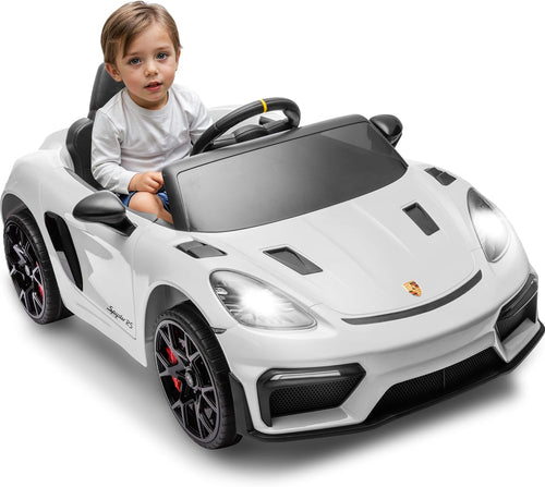First Ride On Licensed Porsche 718 12V Electric Car for Kids with Parent Remote