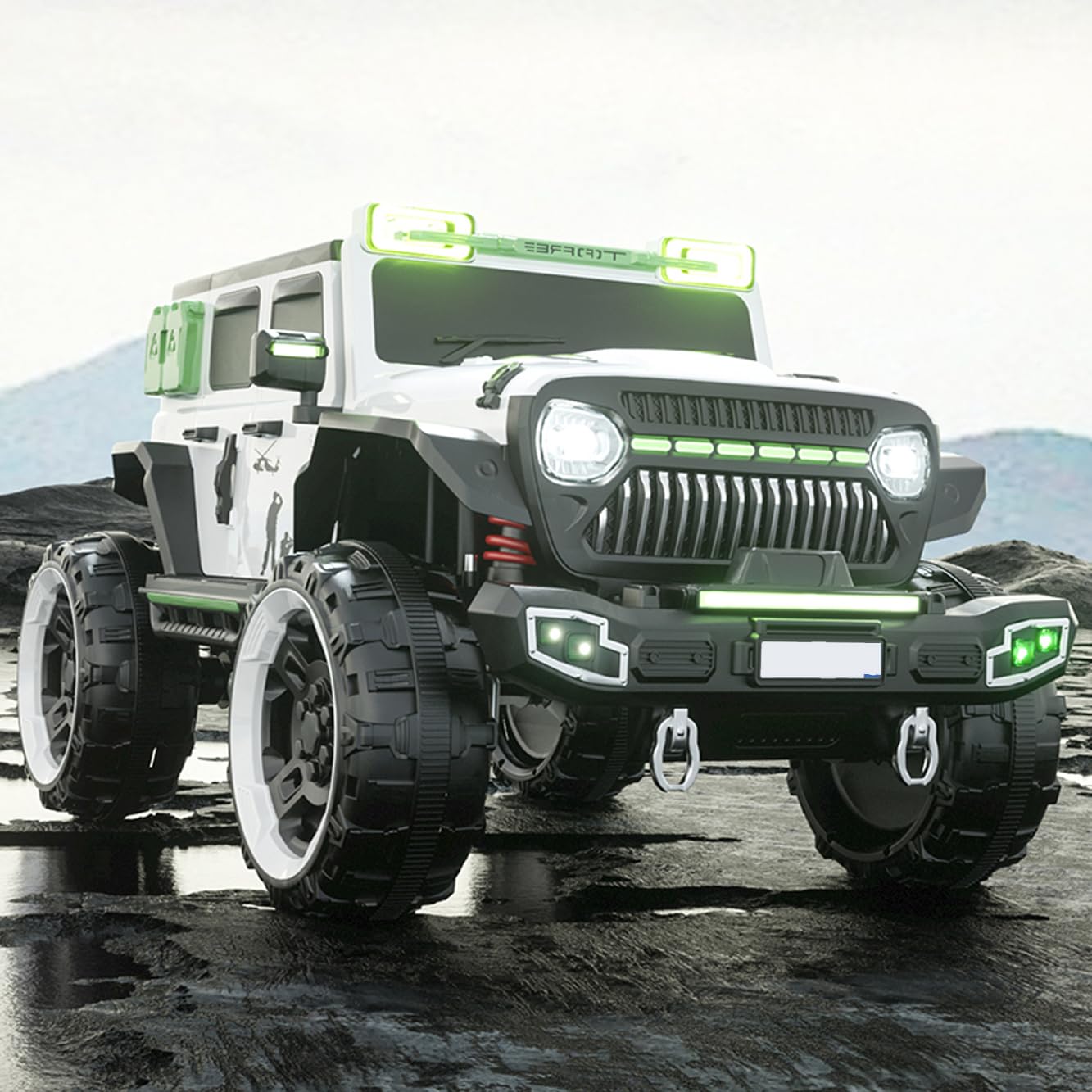 TitanX Armoured Edition 4x4 Battery Operated Jeep for Kids