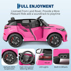 24V Licensed Range Rover HSE 2 Seater Kids Ride-On Car with MP3 & Parental Remote Control