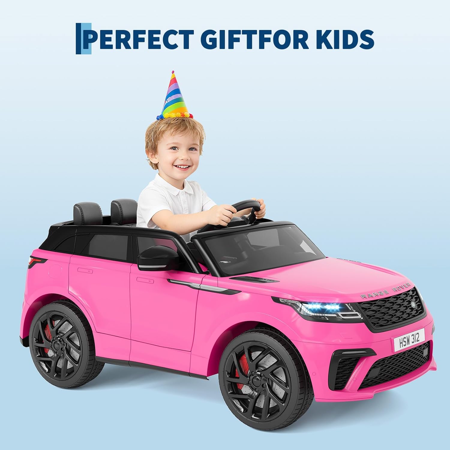 24V Licensed Range Rover HSE 2 Seater Kids Ride-On Car with MP3 & Parental Remote Control