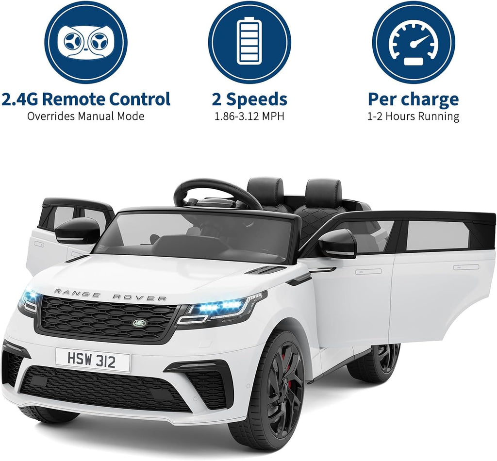 24V Licensed Range Rover HSE 2 Seater Kids Ride-On Car with MP3 & Parental Remote Control