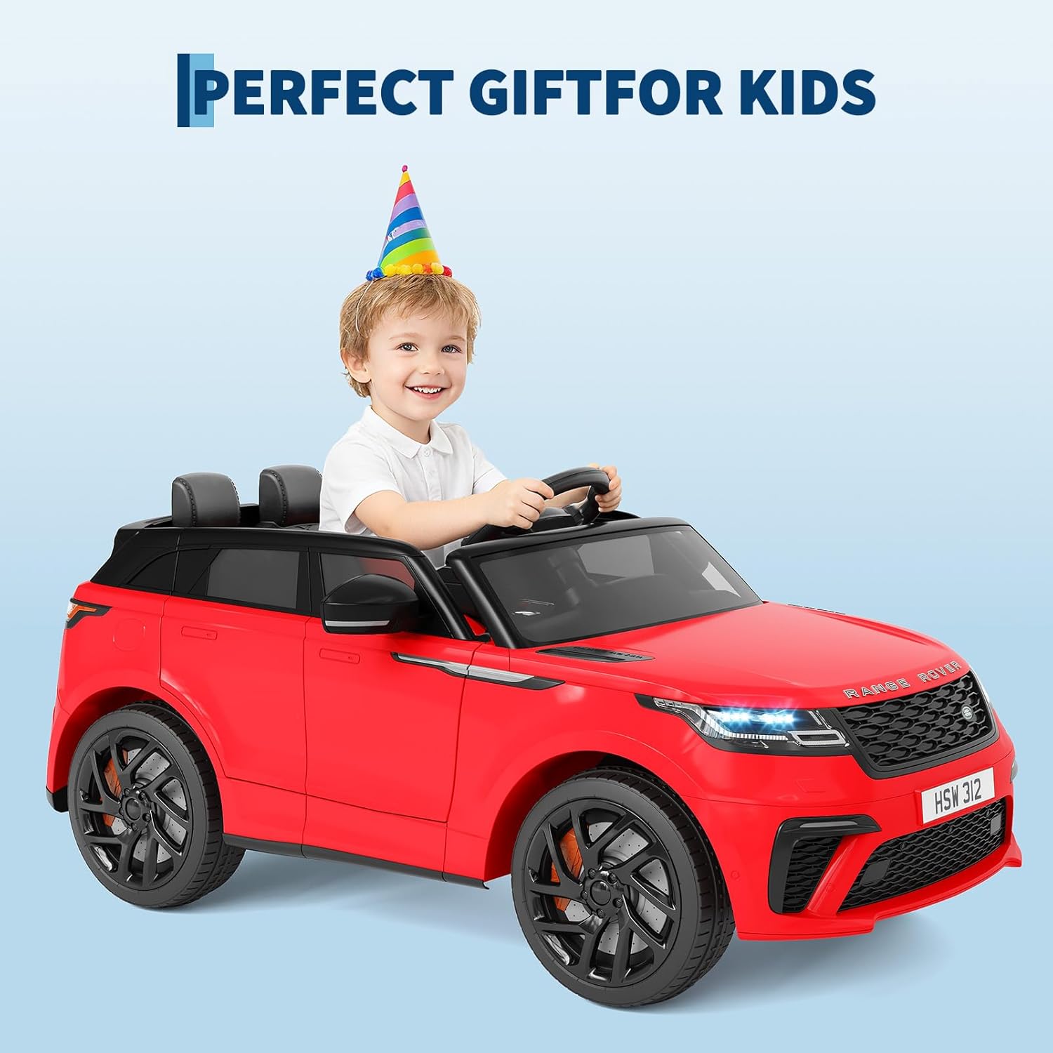 24V Licensed Range Rover HSE 2 Seater Kids Ride-On Car with MP3 & Parental Remote Control
