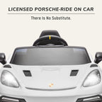 First Ride On Licensed Porsche 718 12V Electric Car for Kids with Parent Remote