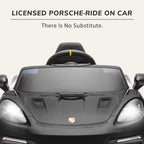 First Ride On Licensed Porsche 718 12V Electric Car for Kids with Parent Remote