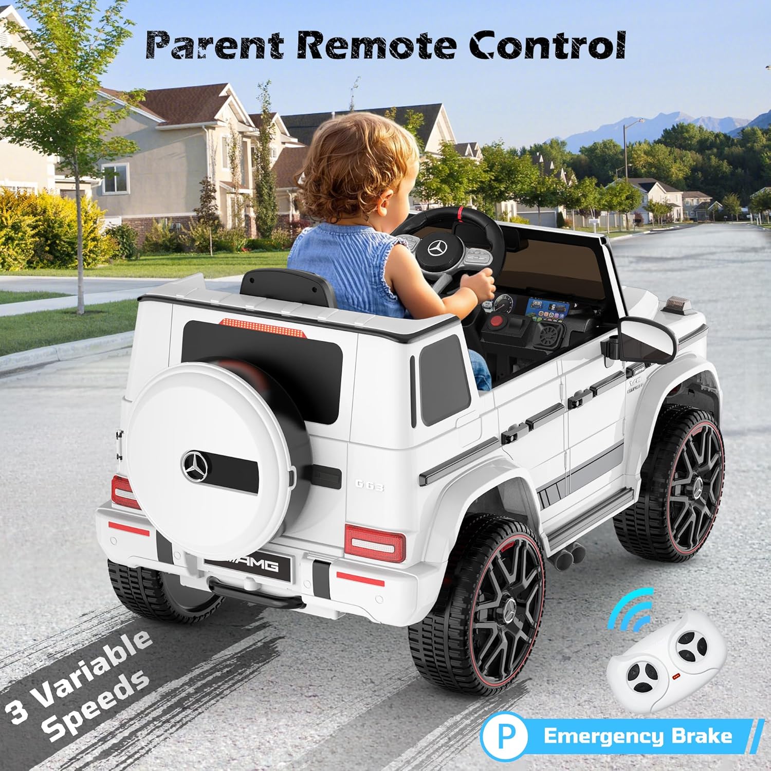 Mercedes-Benz G63 AMG Licensed 24V Electric Ride-On Car for Kids | Premium Luxury SUV