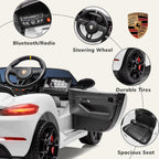First Ride On Licensed Porsche 718 12V Electric Car for Kids with Parent Remote