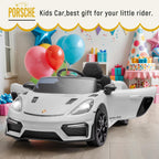 First Ride On Licensed Porsche 718 12V Electric Car for Kids with Parent Remote