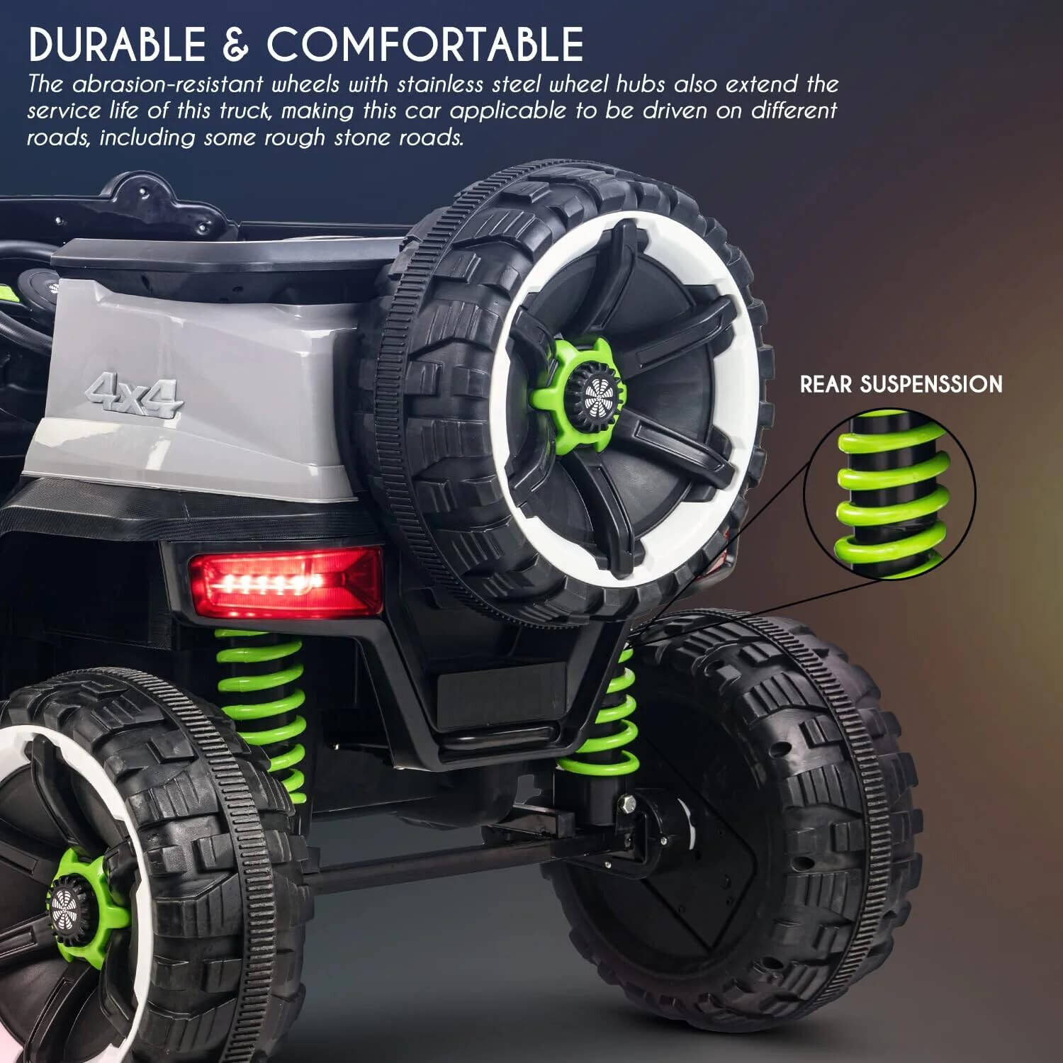 WN-1166 Heavy Duty 4x4 Kids Ride-On Jeep